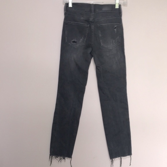 Pistola Monroe Cropped Cigarette jeans in Bandit distressed sz 24 - Picture 7 of 13